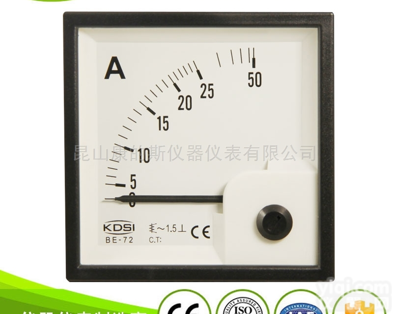 BE-72 AC2  <em>指针式</em>交流<em>电流表</em>BE-72 AC2 <em>方形</em>机械表头