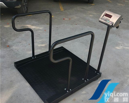 1米×1米带扶手电子秤SCS称<em>轮椅</em>300<em>公斤</em>地磅