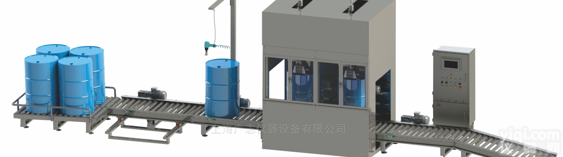 自动寻口灌装机  200升大桶视觉<em>寻址</em>机器人<em>灌装线</em>