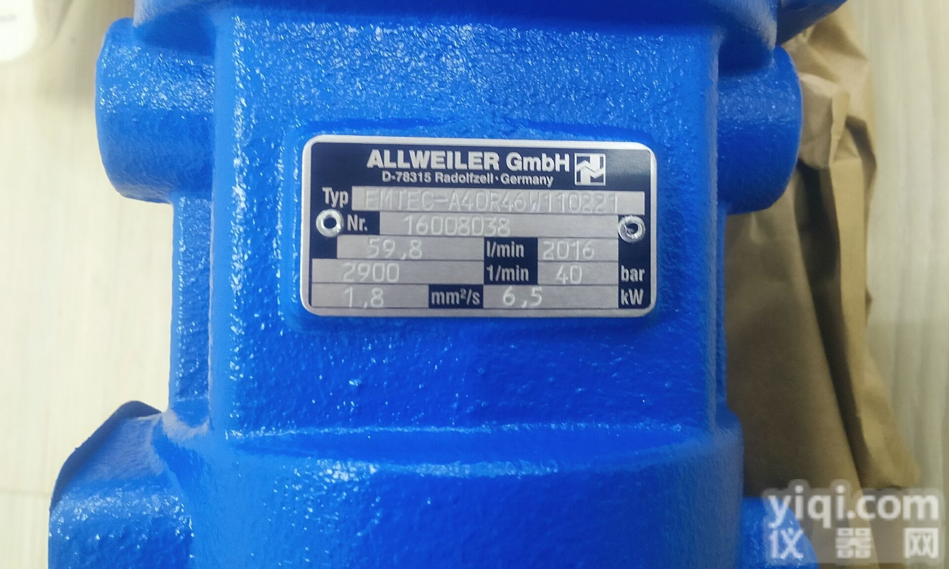 德国<em>阿尔</em><em>维勒</em>ALLWEILER热油循环泵