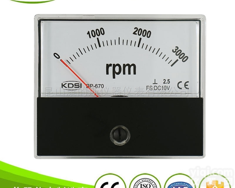 BP-670  <em>指针式</em><em>转速表</em>BP-670 DC10V 3000RPM