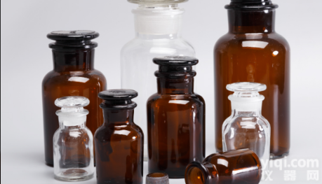 加厚磨口试剂<em>玻璃瓶</em> 带盖<em>棕色</em>广口瓶