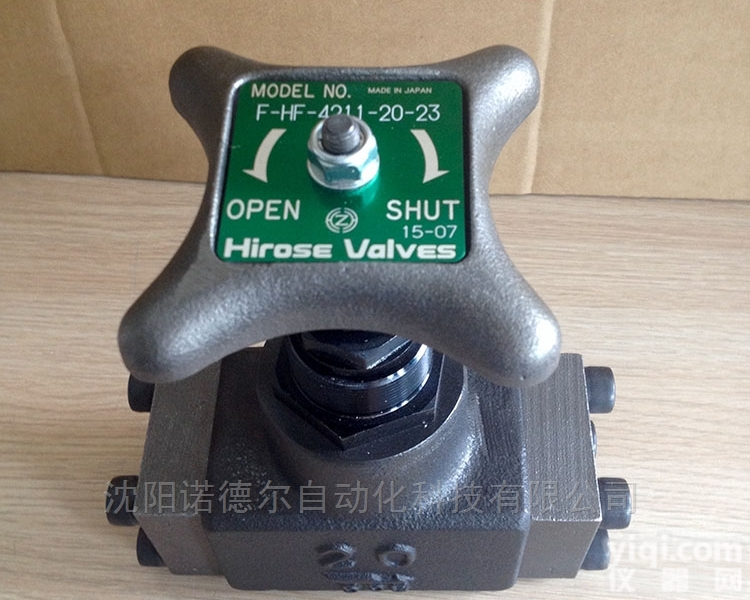 F-HF-4211-<em>20</em>-<em>23</em>  HIROSE广濑 F-HF-4211-<em>20</em>-<em>23</em> 截止阀