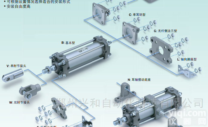 SMC<em>执行元件</em>CA2系列<em>气缸</em>CA2B100-75Z价格