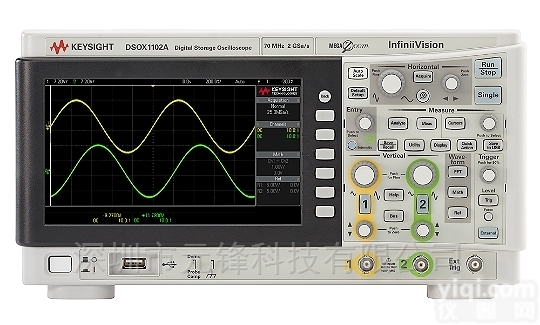DSOX1102A  DSOX1102A <em>示波器</em>70/100 <em>MHz</em>，2 个模拟通道