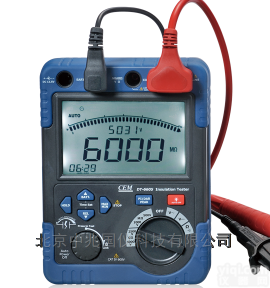 华盛昌CEM <em>DT-6605 绝缘电阻测试仪</em>