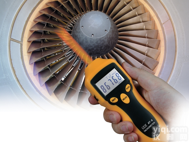 CEM华<em>盛昌</em>AT-8接触/<em>非接触式</em>转速表