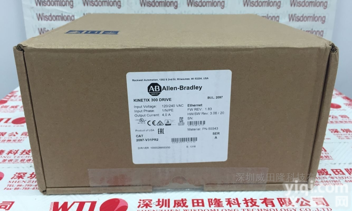 2097-V31PR2  AB<em>原装进口</em>PLC模件<em>变频器</em>
