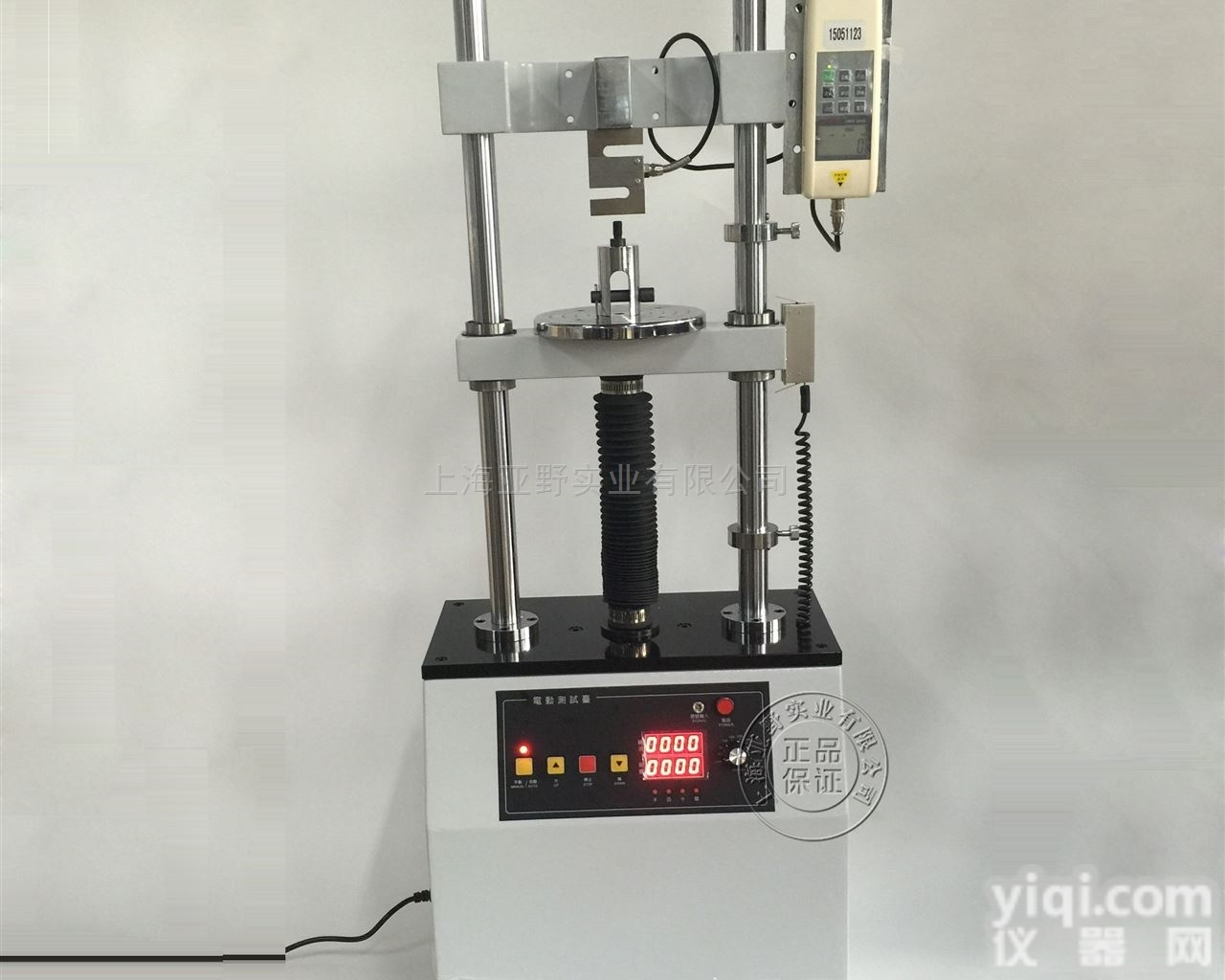 高精度电动立式双柱拉压<em>测试</em>台<em>直销商</em>