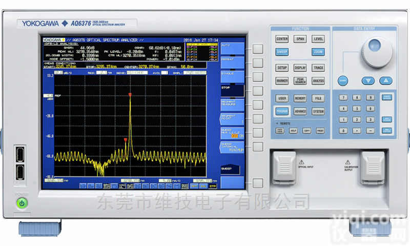 <em>横河</em>AQ6376<em>回收</em>二手AQ6376光谱分析仪