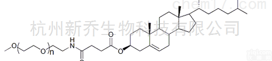 PEG衍生物  mPEG-<em>Cholesterol</em> MW:<em>2000</em>甲氧基PEG胆固醇