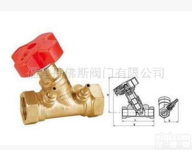 福建<em>丹佛斯</em>江森阀门<em>中核</em><em>苏阀</em>黄铜螺纹平衡阀