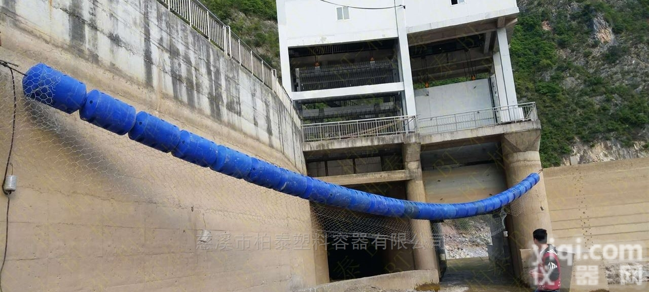 河道拦截浮排 串联式浮筒拦污栅