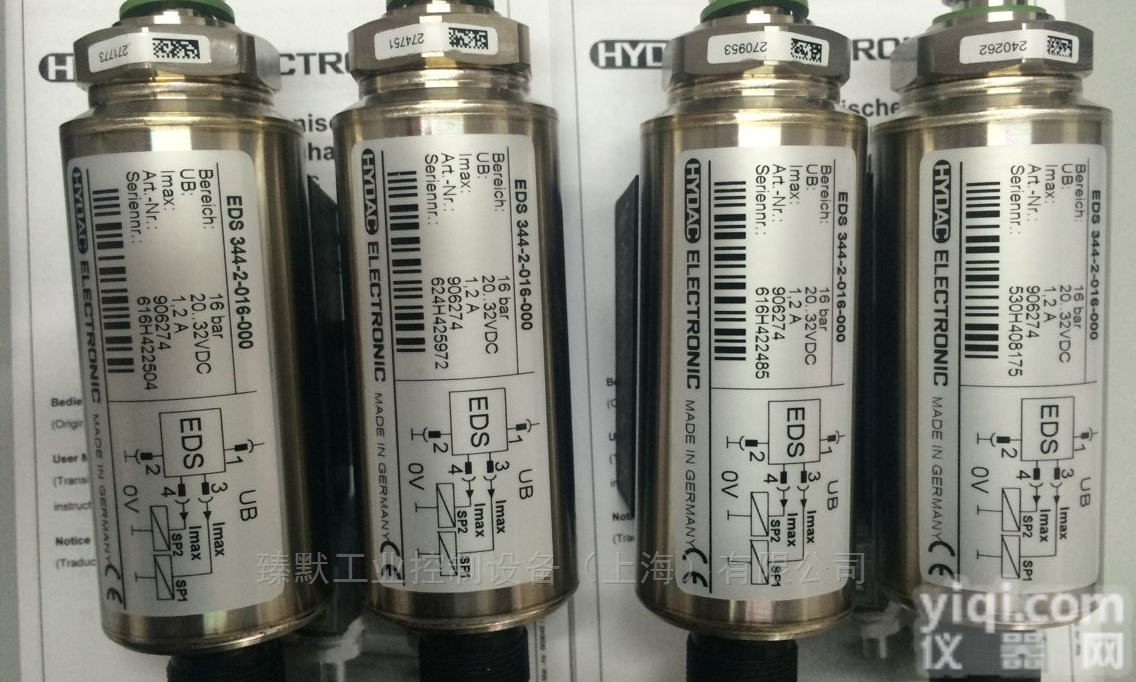 HYDAC传感器  贺<em>德克</em>传感器EVS <em>3114</em>-A-0600-000