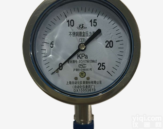 YE-150B  不锈钢<em>膜盒</em><em>压力仪表</em>