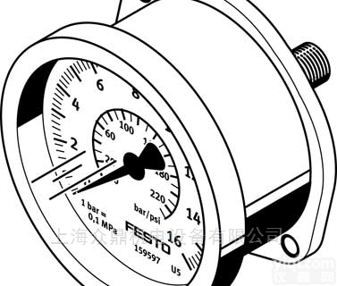 FMA-40-10-1/4-EN  <em>费斯托</em>FESTO面板式<em>压力表</em>