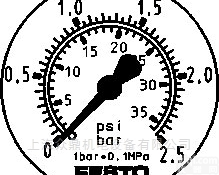 FMA-50-2,5-1/4-E  费斯托FESTO<em>压力表</em>原装<em>全新</em>库存