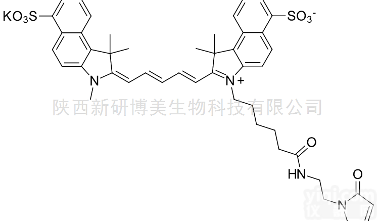 Sulfo-Cyanine5.5  <em>水溶性</em>Cy5.5 MAL<em>巯基</em>反应性荧光<em>染料</em>