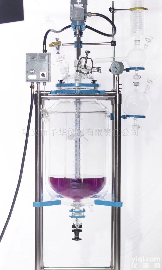 YSF-10L  双层玻璃<em>反应釜</em>高硼硅耐<em>高温</em>