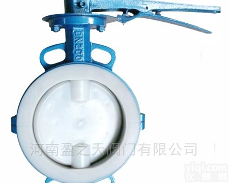 D71F46  D71F46<em>手动</em><em>对夹式</em>衬氟<em>蝶阀</em>河南厂家