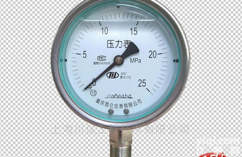 重庆<em>川仪</em>YQF外<em>卡式</em>不锈钢<em>耐震</em>压力表