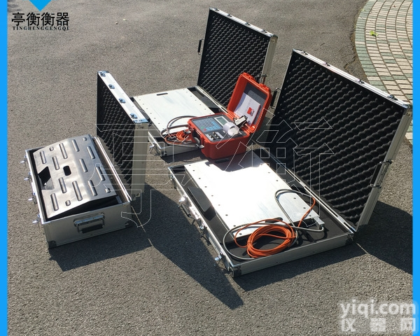 航空铝材质<em>便捷</em>式<em>100</em>吨<em>轴重</em>电子地磅汽车衡