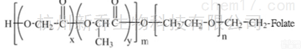 嵌段共聚物  <em>PLGA</em>-PEG-<em>Folate</em> <em>PLGA</em>比例50:50嵌段共聚物