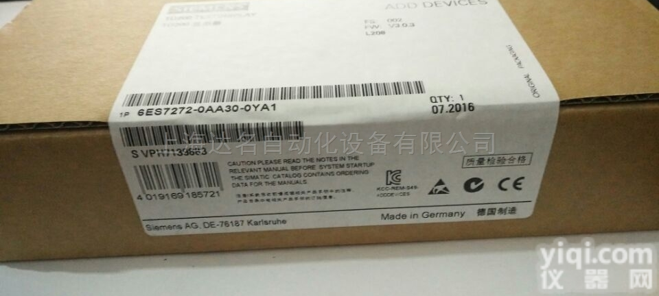 TD200<em>文本</em><em>显示器</em>  6ES7272-0AA30-0YA1TD200<em>文本</em><em>显示器</em>西门子