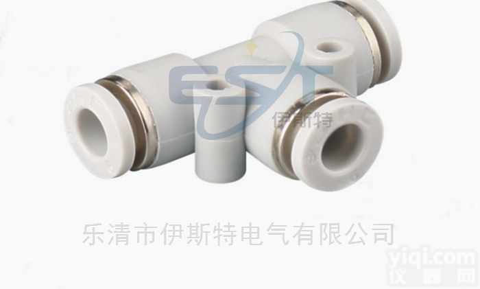 PE<em>三通</em>连<em>接头</em>  PE-12/PE-14/PE-16白色精品<em>三通</em>T型<em>接头</em>