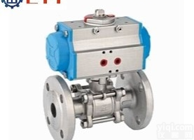 <em>进口气动法兰球阀</em>  进口气动三片式法兰球阀