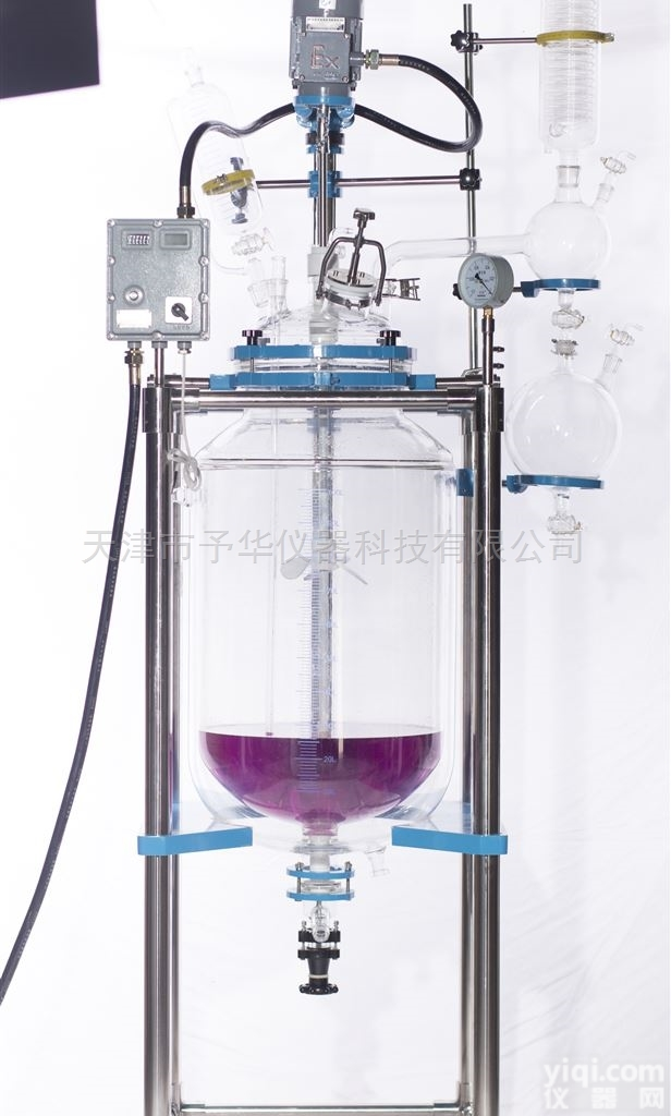 10L/20L/30L/50L  购买双层玻璃反应釜就找<em>天津市</em>予华<em>仪器</em>科技