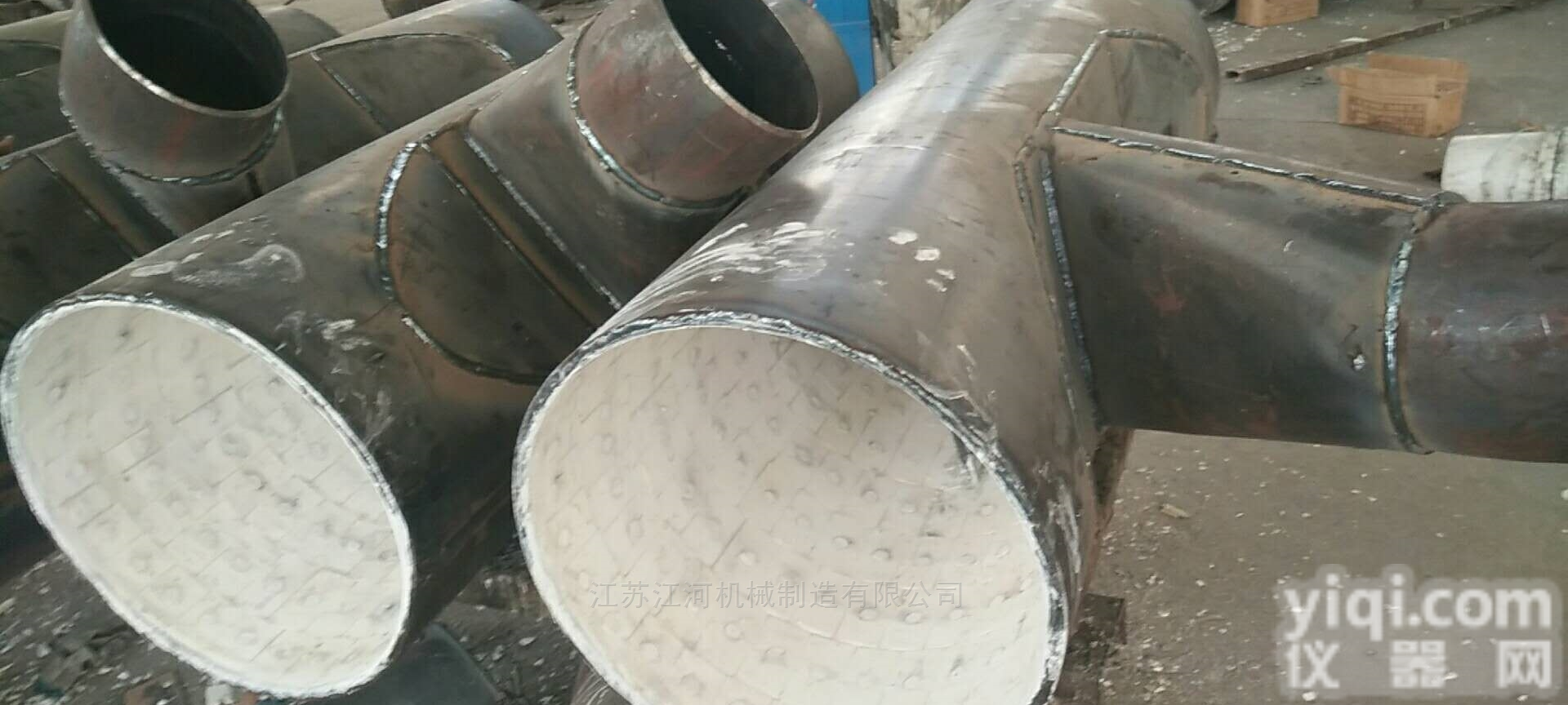 R1000  <em>山东</em>耐磨管道 耐磨陶瓷<em>复合管</em> 江河机械