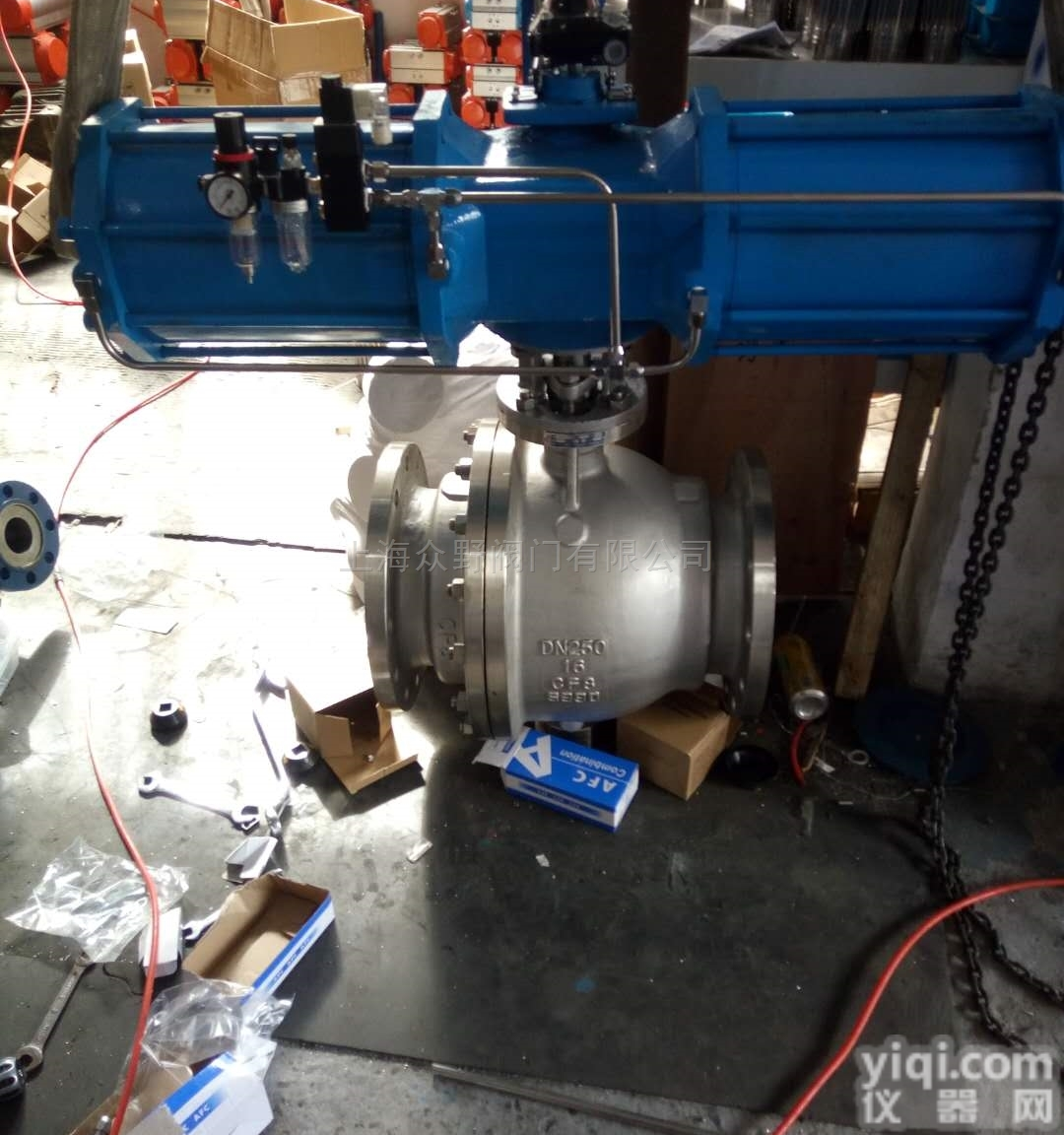 气动<em>不锈钢</em>304/316/<em>304L</em>/316L法兰球阀