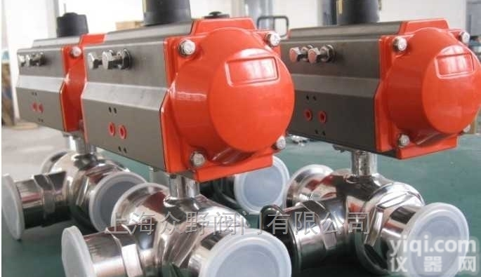 Q625F<em>气动卫生级三通球阀</em>