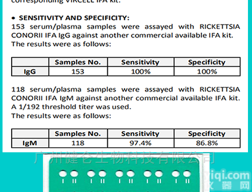 康氏<em>立克次体</em>IFA免疫荧光<em>玻片</em>
