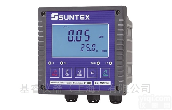 台湾SUNTEX上泰  CT-6300<em>微电脑</em>余氯/<em>臭氧</em><em>变送器</em> 具RS485输出