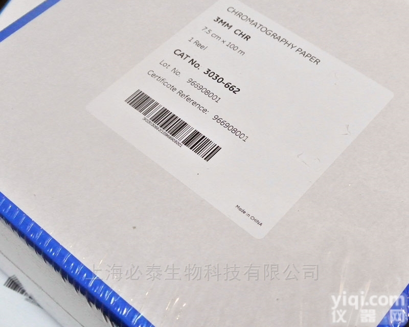 3030-8613030-704  Whatman <em>沃特曼</em> 3MM层析纸 Grade 3MM Chr