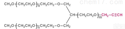 Y-shape PEG-Alky  Y-shape PEG-Alkyne，Y型聚乙二醇炔