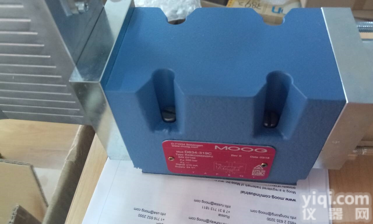 MOOG<em>伺服阀</em>G631-3005提供<em>报关单</em>