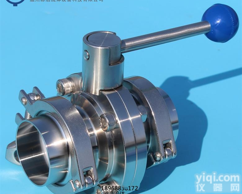 <em>蝶阀</em>  <em>食品级</em>快装<em>蝶阀</em> 带卡箍接头手动<em>蝶阀</em>