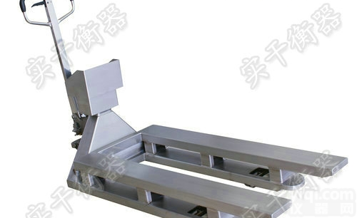 不锈钢<em>叉车</em>电子秤  <em>食品厂</em>不锈钢<em>叉车</em>电子秤 2T防腐<em>叉车</em>地牛称