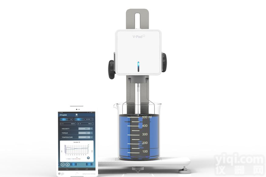 8英寸<em>平板电脑</em>控制  Fungilab <em>蓝牙</em>粘度计