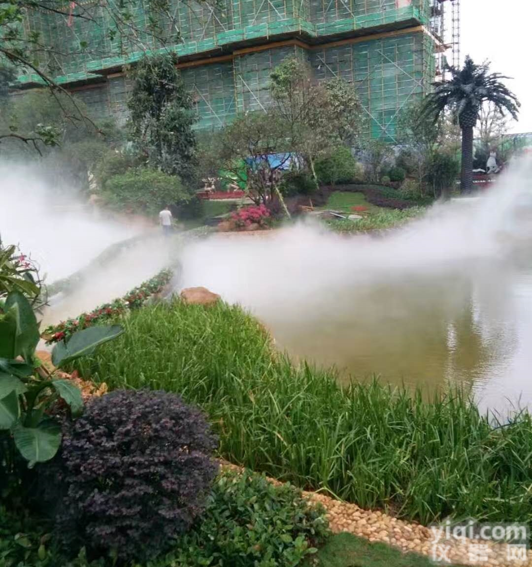 恒大御景湾小区<em>绿化带</em>人行道冷雾人造雾系统