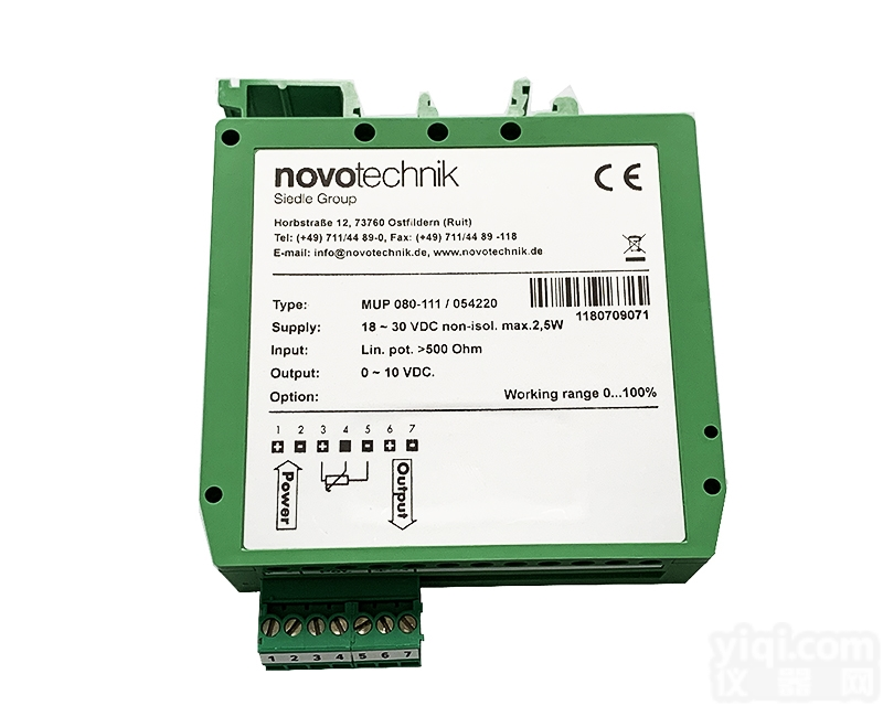 MUP080-<em>111</em>/113  NOVOtechnik信号<em>转换器</em>MUP080-<em>111</em>/113