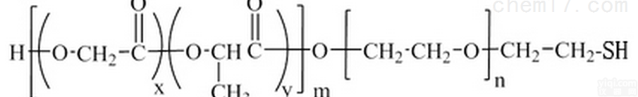 <em>PLGA</em>嵌段<em>共聚物</em>  <em>PLGA</em>-PEG-SH MW:<em>1000</em>,2000巯基<em>共聚物</em>