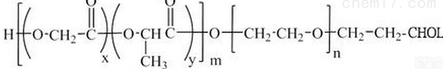 <em>PLGA</em>嵌段<em>共聚物</em>  <em>PLGA</em>-PEG-<em>Cholesterol</em> MW:1000,2000共聚...