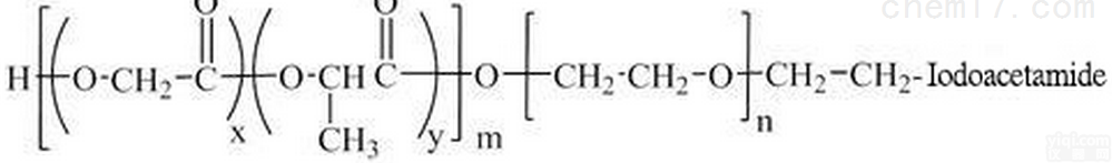<em>PLGA</em>嵌段共聚物  <em>PLGA</em>-PEG-<em>Iodoacetamide</em> MW:1000共聚物
