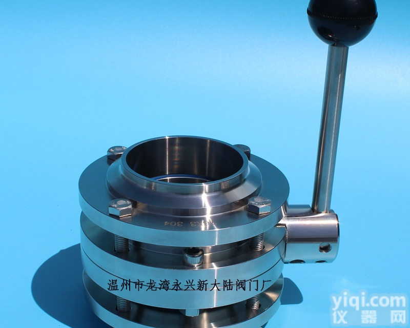 <em>蝶阀</em>  <em>新大陆</em>卫生级焊接<em>蝶阀</em>  不锈钢手动<em>蝶阀</em>