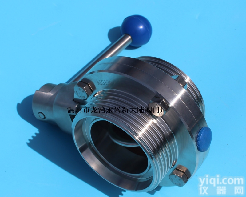 D21X-16P  <em>新大陆</em>卫生级不锈钢<em>蝶阀</em> 软密封<em>螺纹</em><em>蝶阀</em>