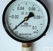 Y-150T  Y-150T<em>径向</em>带<em>前边</em>压力表 0-0.1Mpa
